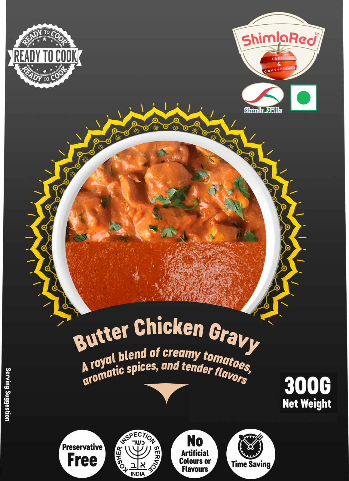 Butter Chicken Style Gravy tasteroots product pack